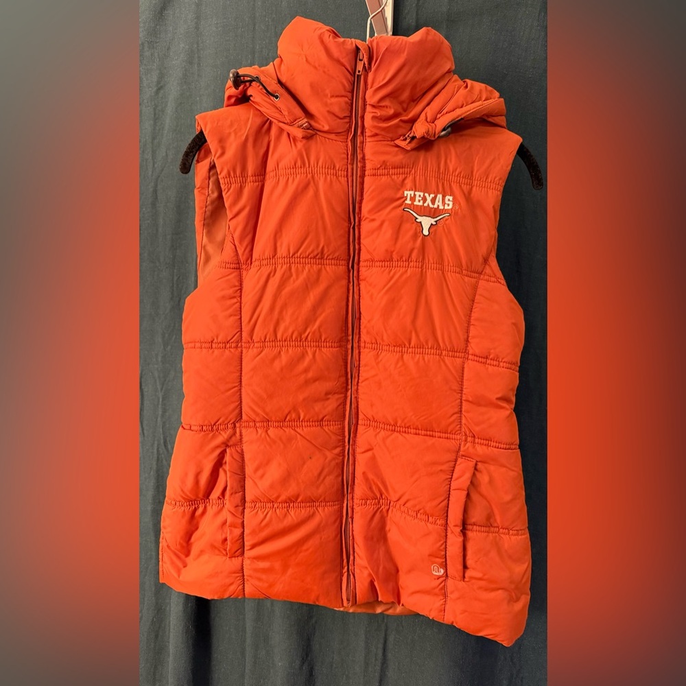 Texas Longhorns Orange Puffer Vest